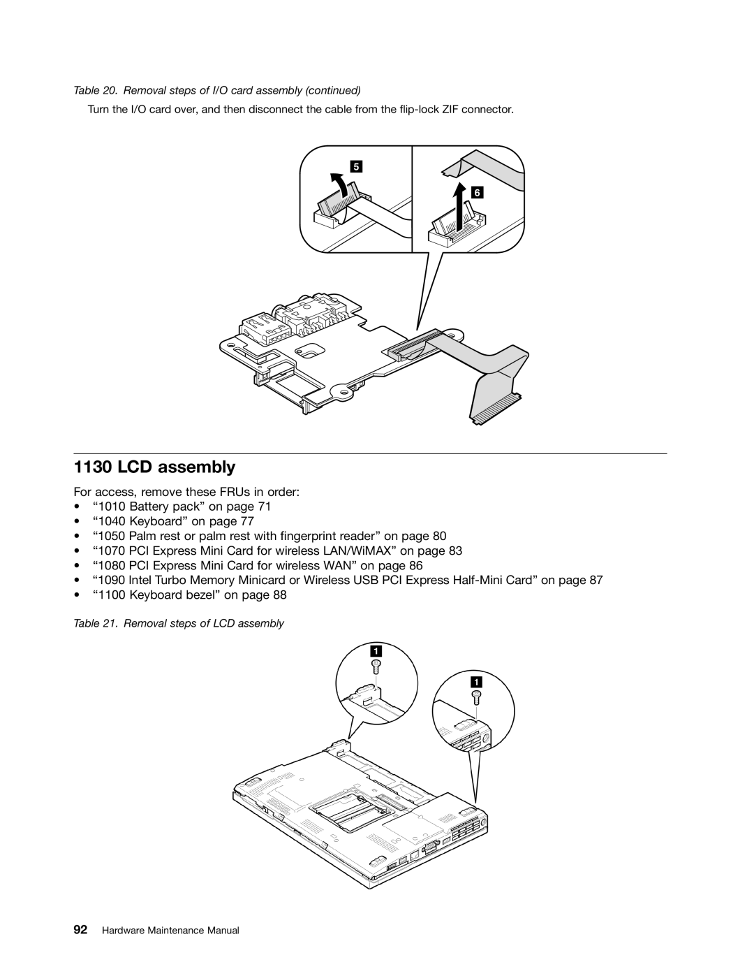 Lenovo 3093AC6 manual LCD assembly 