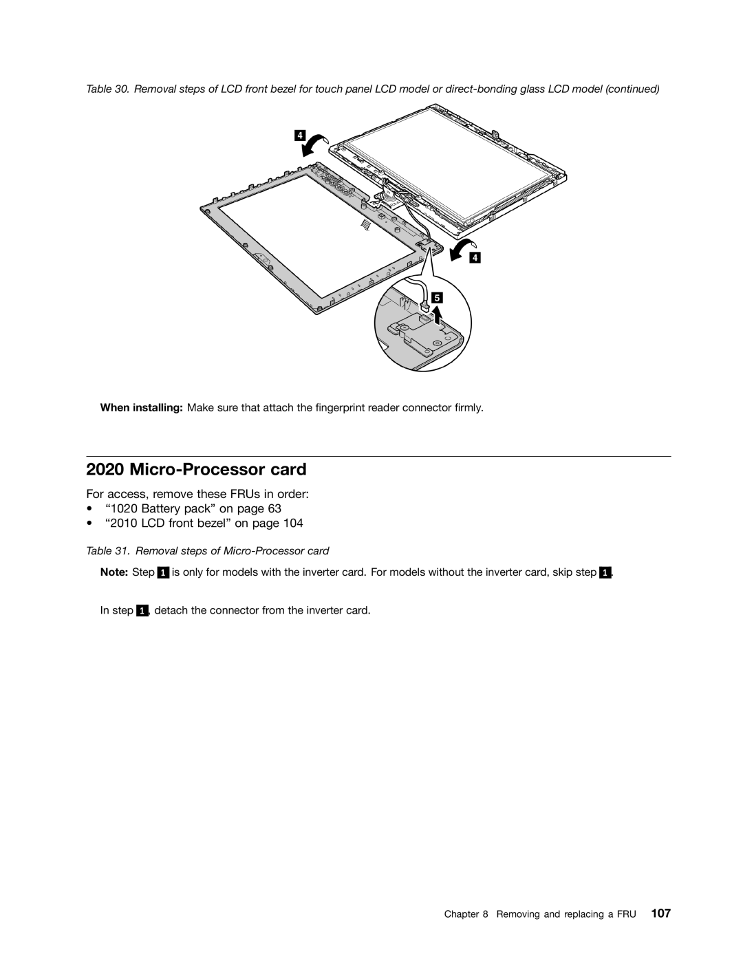 Lenovo 3093AC6 manual Micro-Processor card 