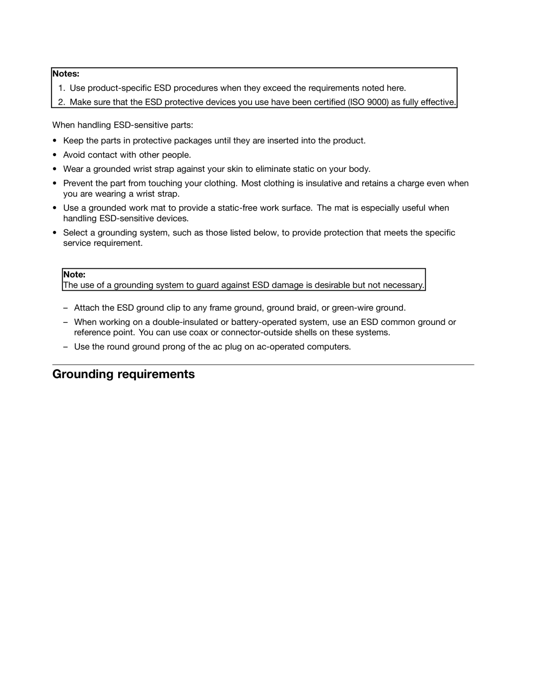 Lenovo 3093AC6 manual Grounding requirements, Safety notices multilingual translations 