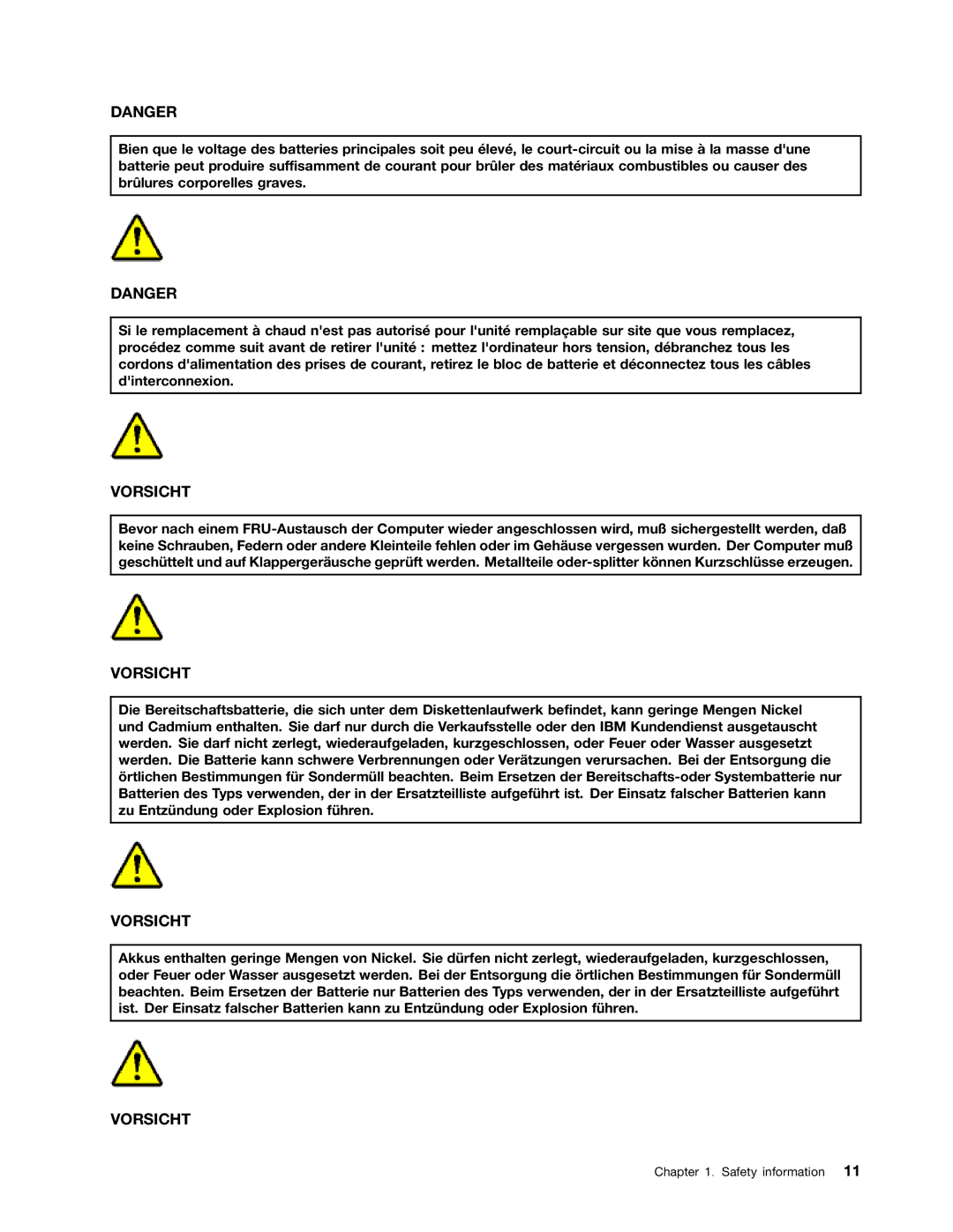 Lenovo 3093AC6 manual Vorsicht 