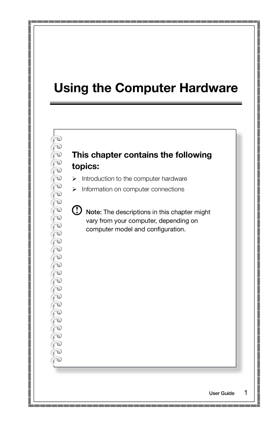 Lenovo B540, 3099, 57312709, 57RF0010, 57312430, 2558, H430, 1194, 1196, 10080, 10091 manual Using the Computer Hardware 