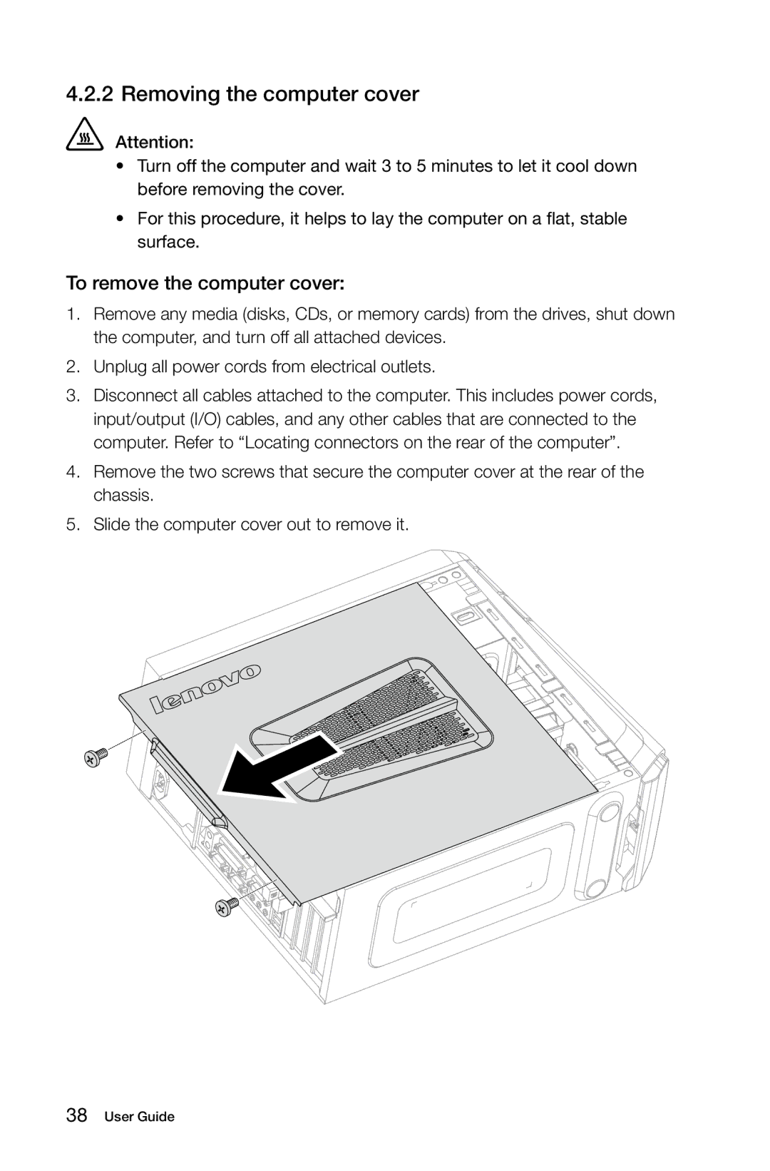 Lenovo 4743 K430, 3109, 10086 manual Removing the computer cover, To remove the computer cover 