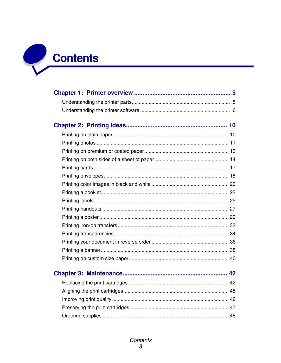 Lenovo 3110 manual Contents 