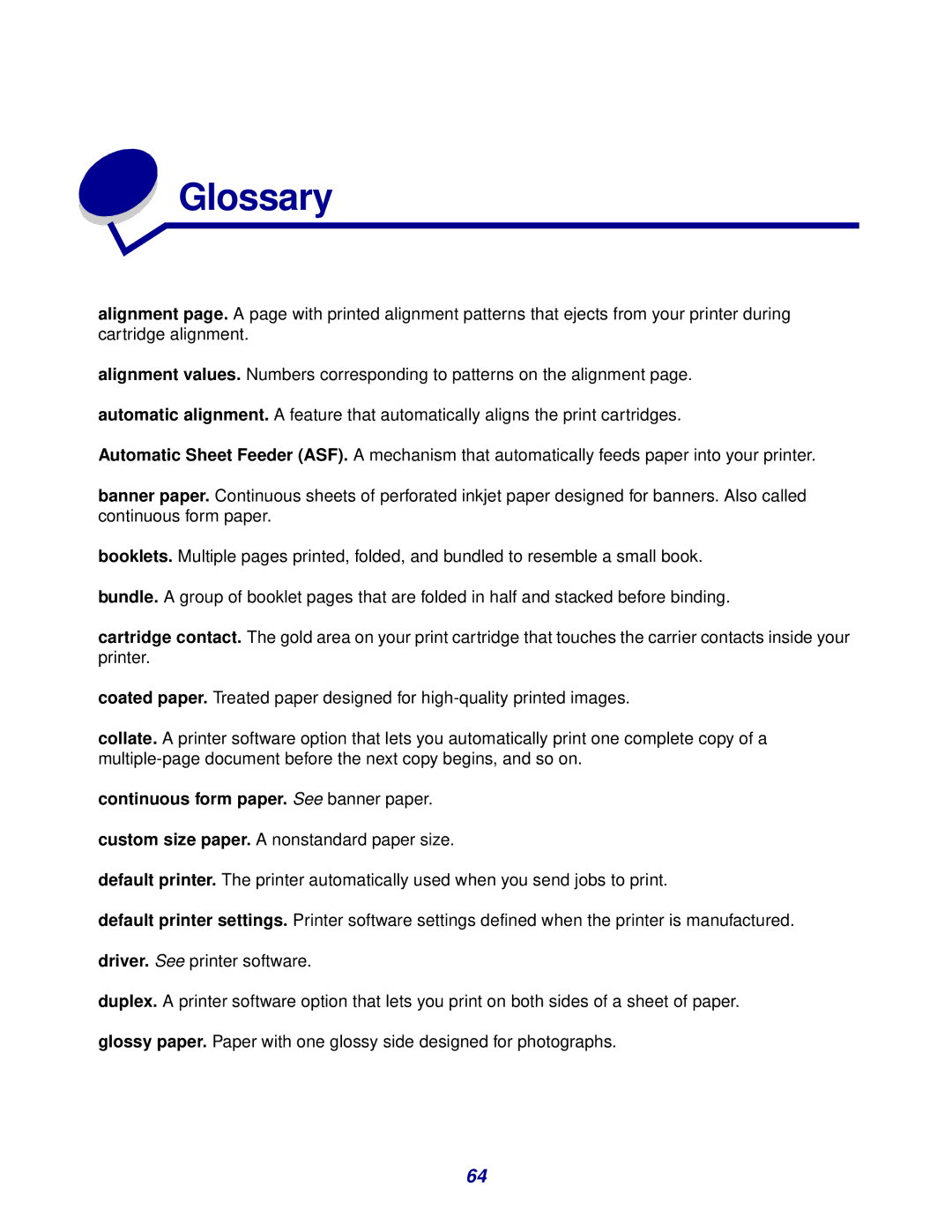 Lenovo 3110 manual Glossary 