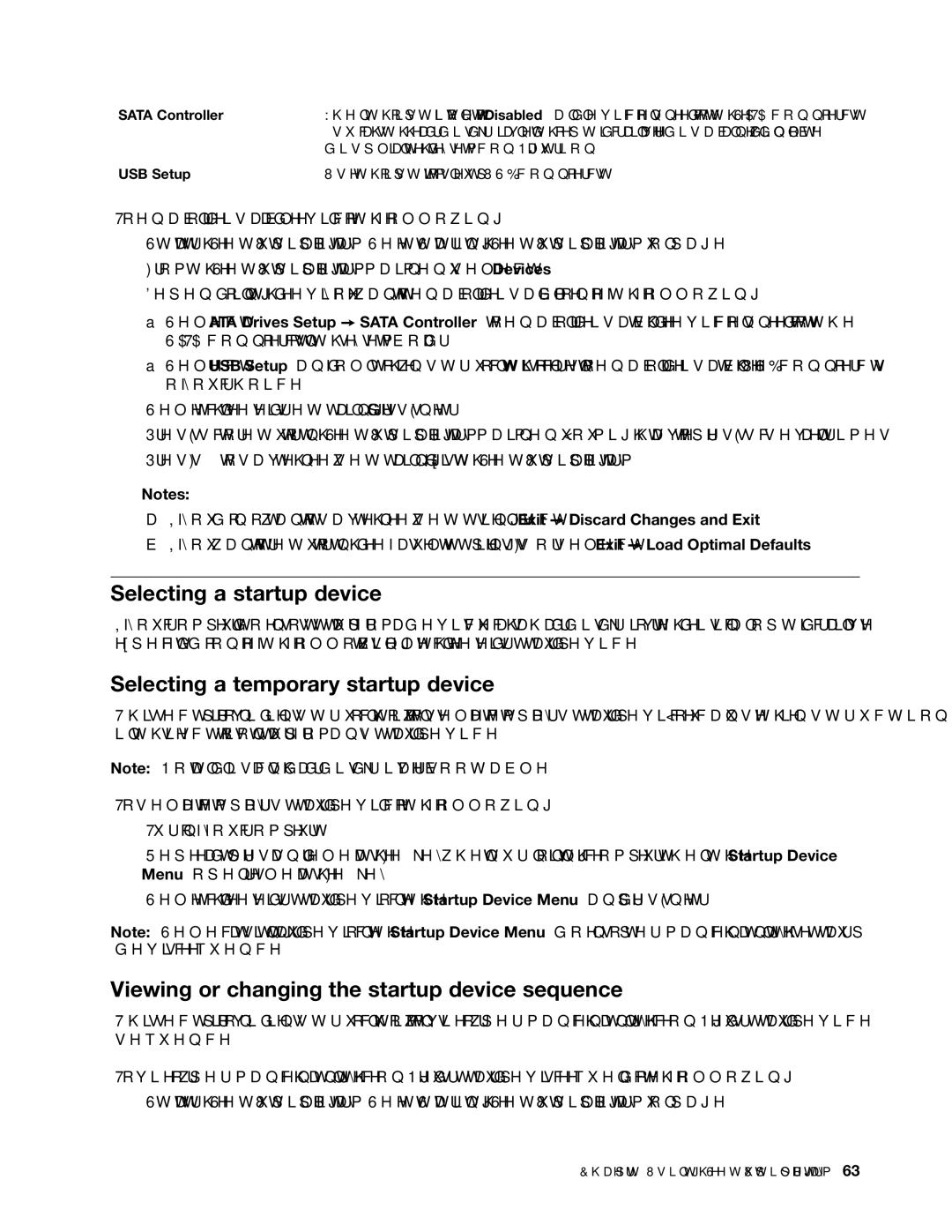 Lenovo 3122, 3120, 3128, 3126 manual Selecting a startup device, Selecting a temporary startup device 