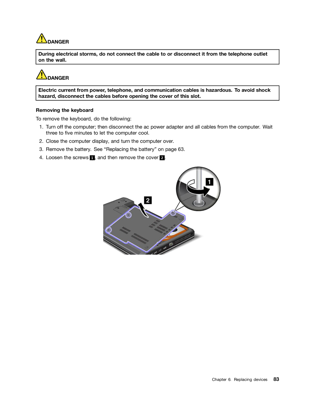 Lenovo 336655U, 3259AD9 manual Replacing devices 