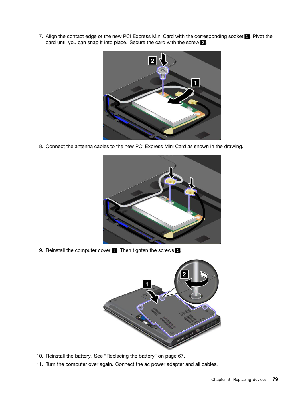 Lenovo 627156U, 32605TS, 3484BGU, E435, E430, E530c, E535 manual Replacing devices 