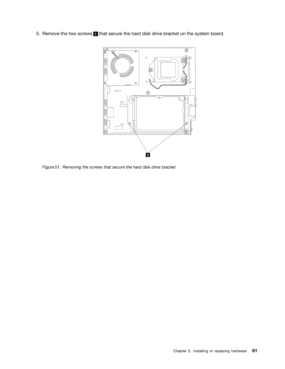 Lenovo 3273, 3267, 3264, 3263, 4156, 4004, 3856, 3261 manual Removing the screws that secure the hard disk drive bracket 