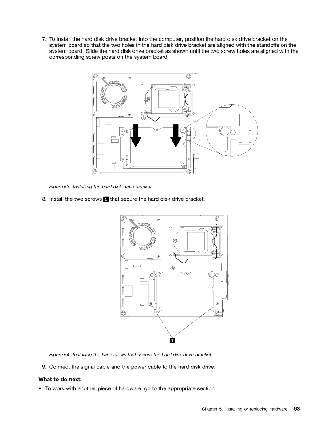 Lenovo 4004, 3267, 3264, 3263, 3273, 4156, 3856, 3261 manual Installing the hard disk drive bracket 