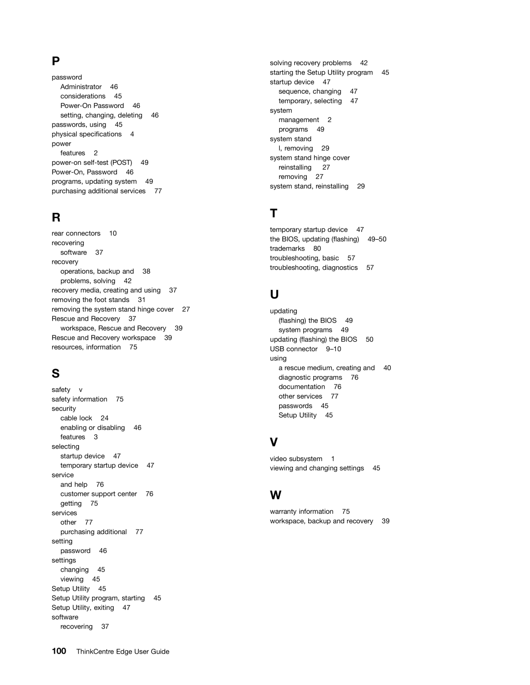 Lenovo 3396, 3398, 3397, 3399, 3414, 3416, 3426, 3415, 3423, 3418, 3417, 3419 manual Password Administrator Considerations 