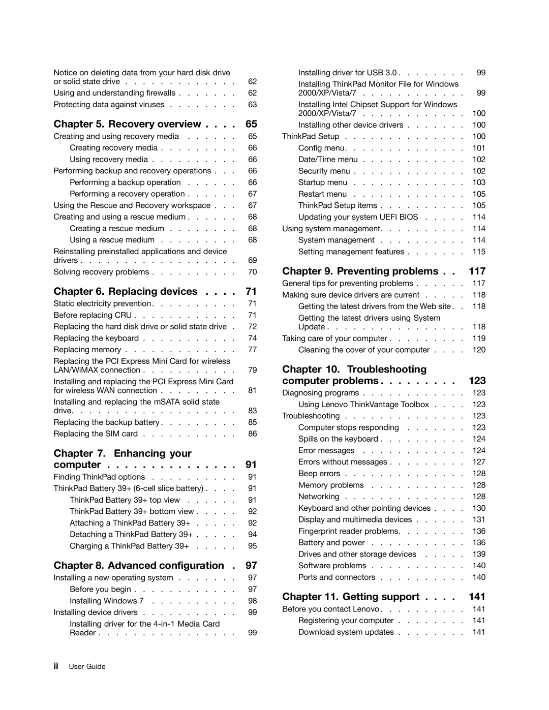 Lenovo 3444CUU manual Recovery overview 