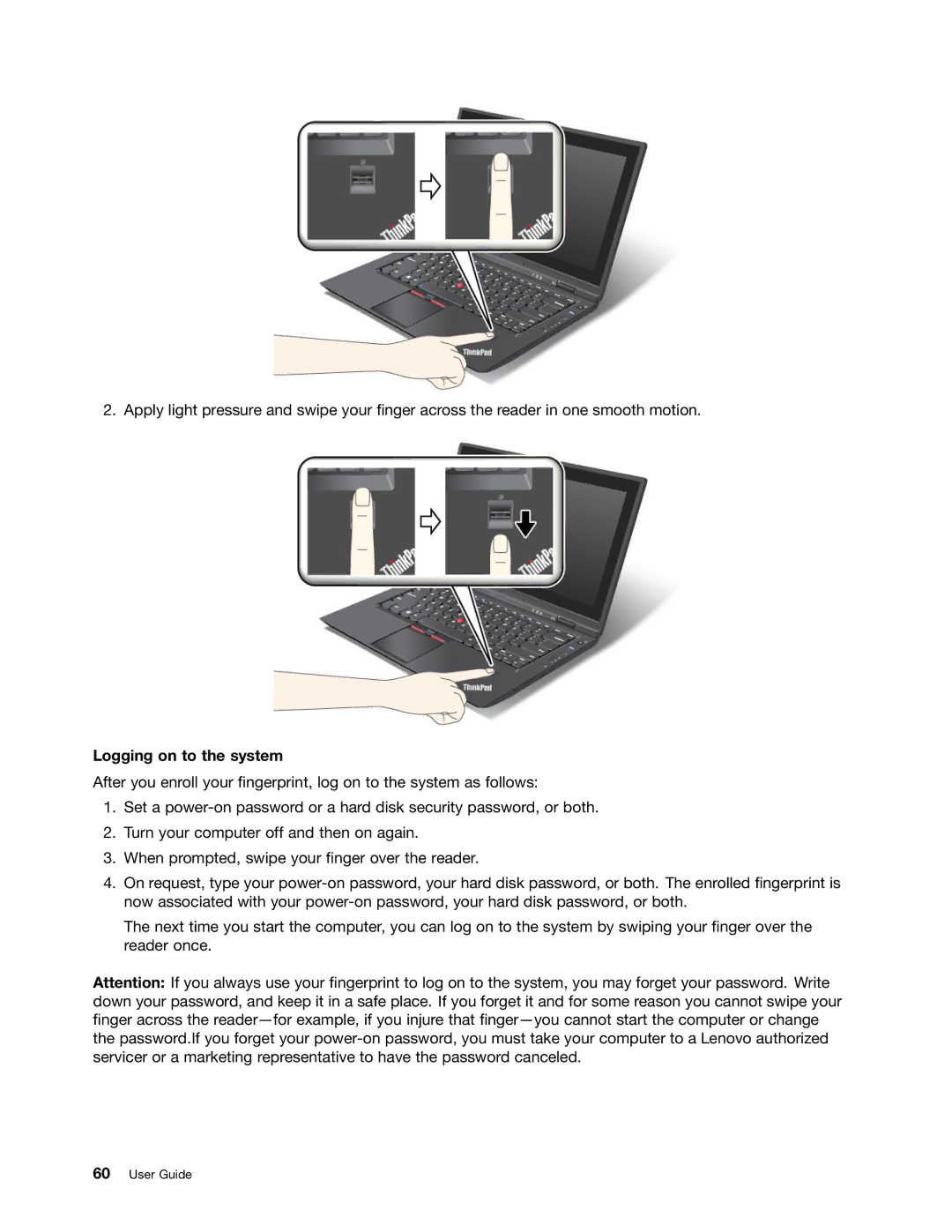 Lenovo 3444CUU manual Logging on to the system 