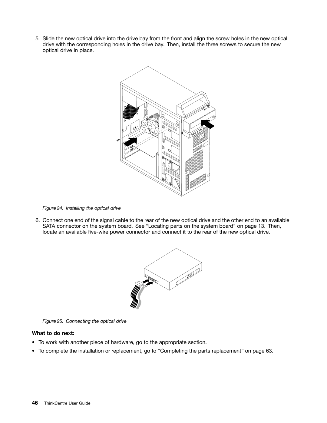 Lenovo 3484JMU manual Installing the optical drive 