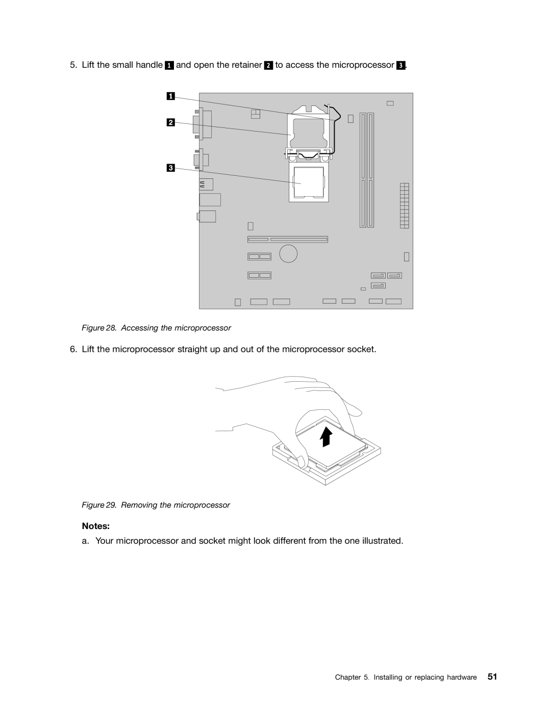 Lenovo 3484JMU manual Accessing the microprocessor 