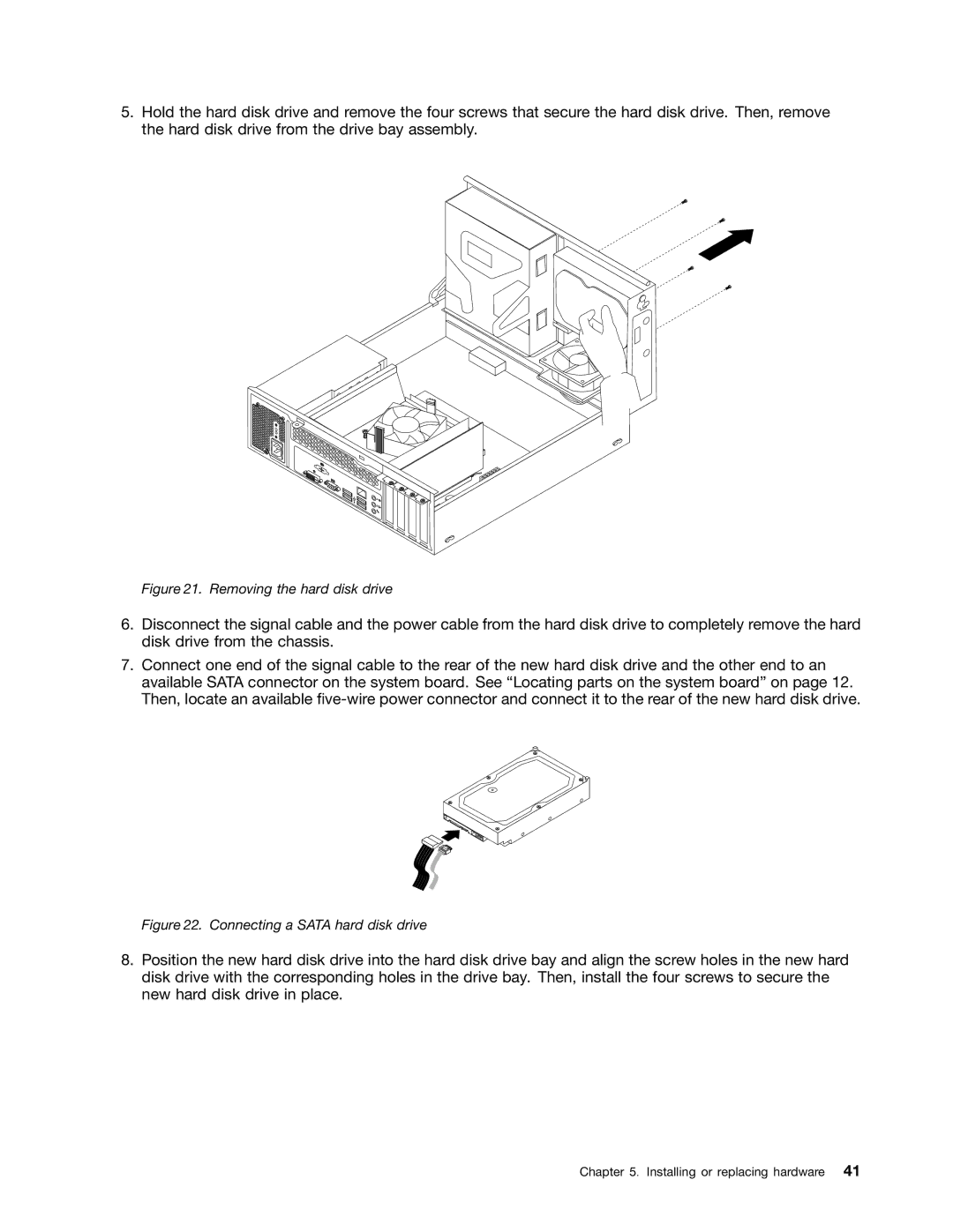 Lenovo 3496, 3493DFU manual Removing the hard disk drive 