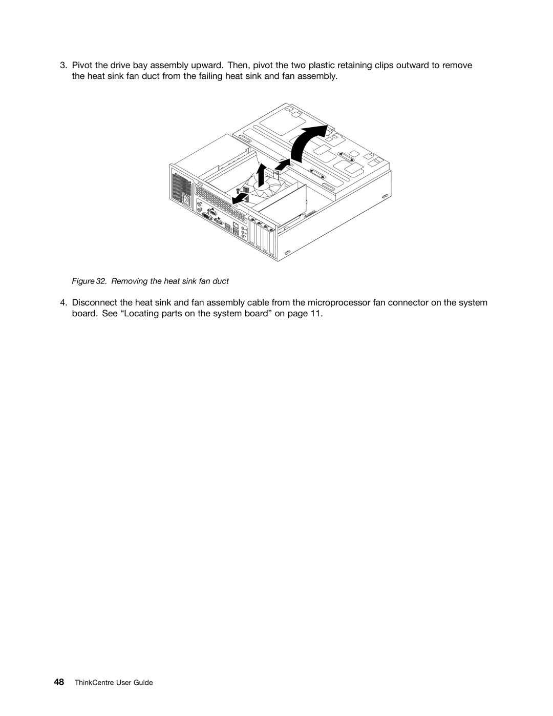 Lenovo 3598, 3668, 967, 900, 3676, 3654, 3629, 3578, 3594, 3664, 3660, 3596, 1271 manual Removing the heat sink fan duct 