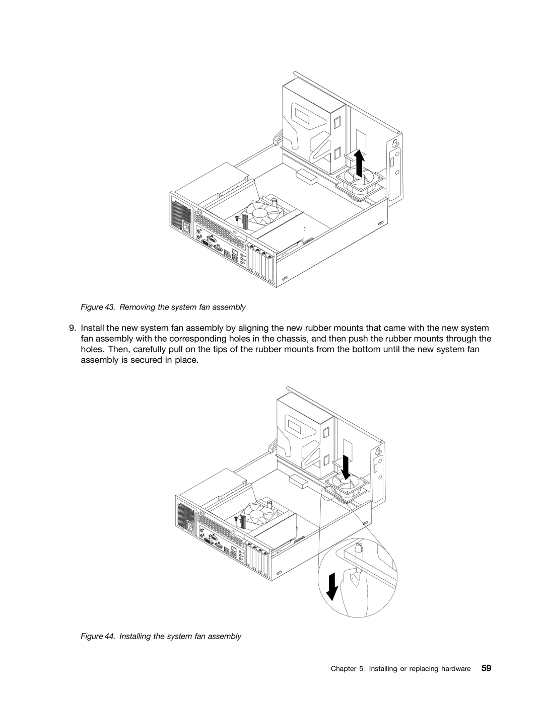 Lenovo 3578, 3668, 967, 900, 3676, 3654, 3629, 3594, 3598, 3664, 3660, 3596, 1271 manual Removing the system fan assembly 