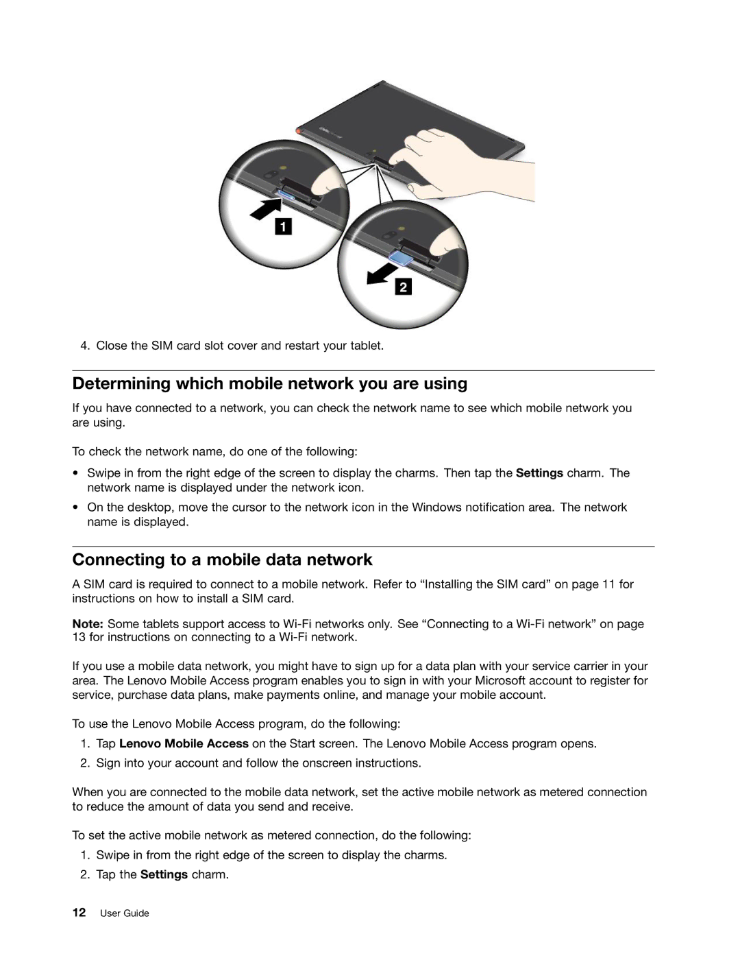 Lenovo 36795HU, 36822AU, 368229U manual Determining which mobile network you are using, Connecting to a mobile data network 