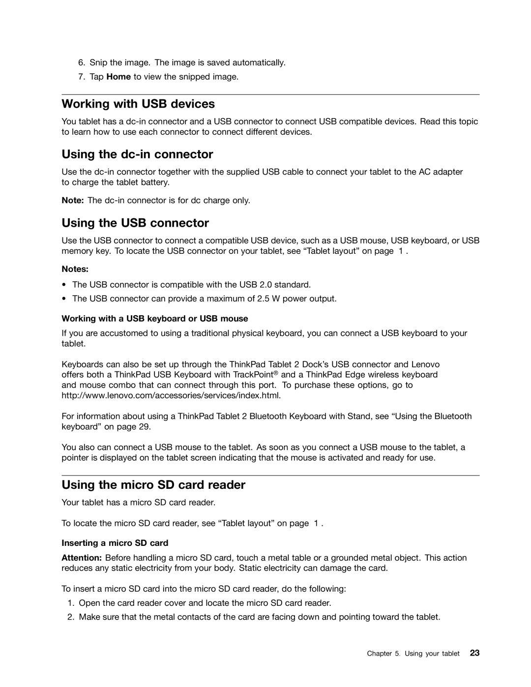 Lenovo 36795HU, 36822AU, 368229U, 368222U manual Working with USB devices, Using the dc-in connector, Using the USB connector 