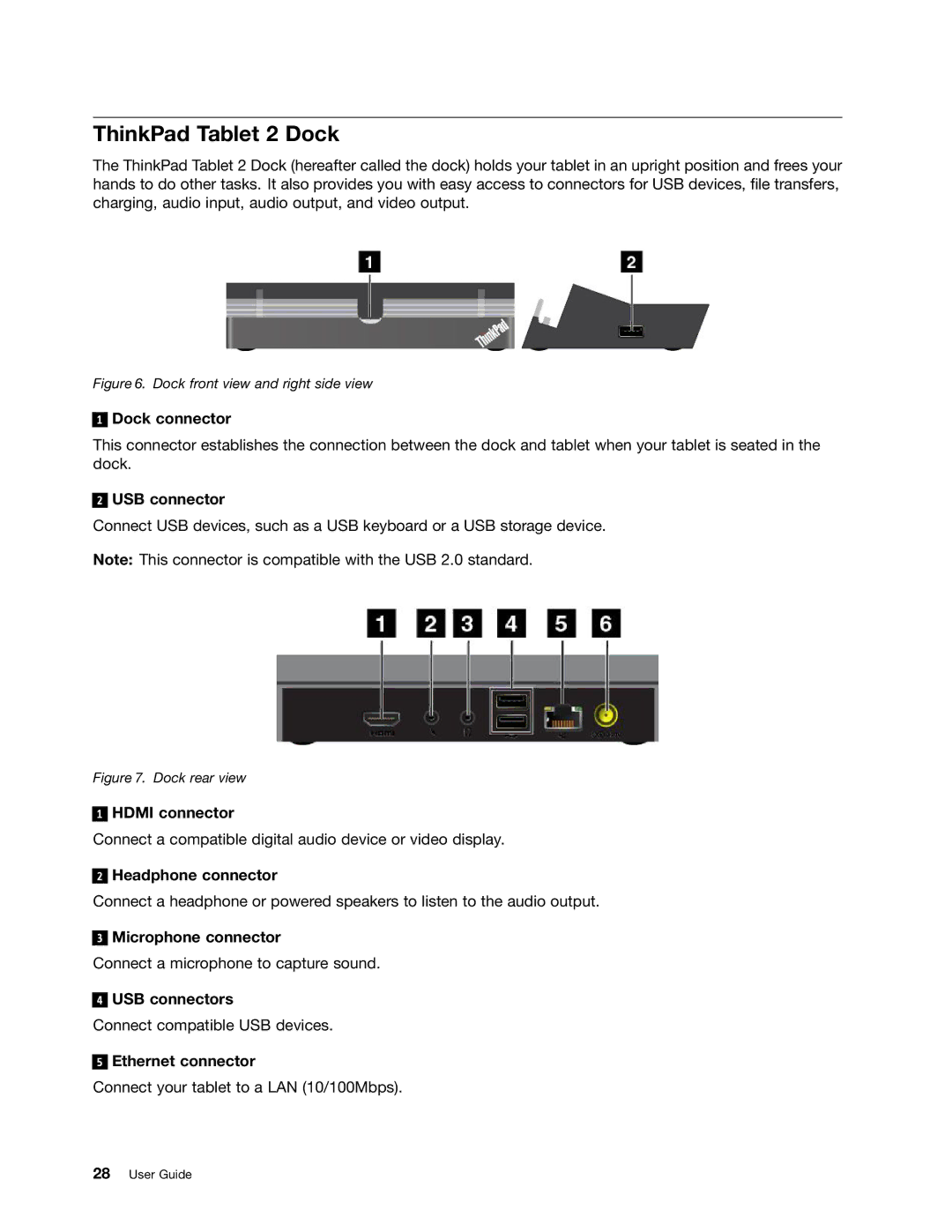 Lenovo 36795YU, 36822AU, 368229U, 368222U, 368228U, 36795MU, 36794JU, 36795XU, 367922U, 36795HU, 367923U ThinkPad Tablet 2 Dock 