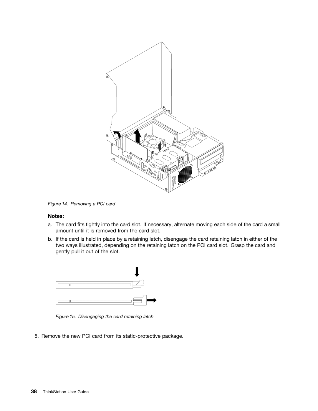 Lenovo 3695, 3688, 3690, 3691, 3693 manual Remove the new PCI card from its static-protective package 