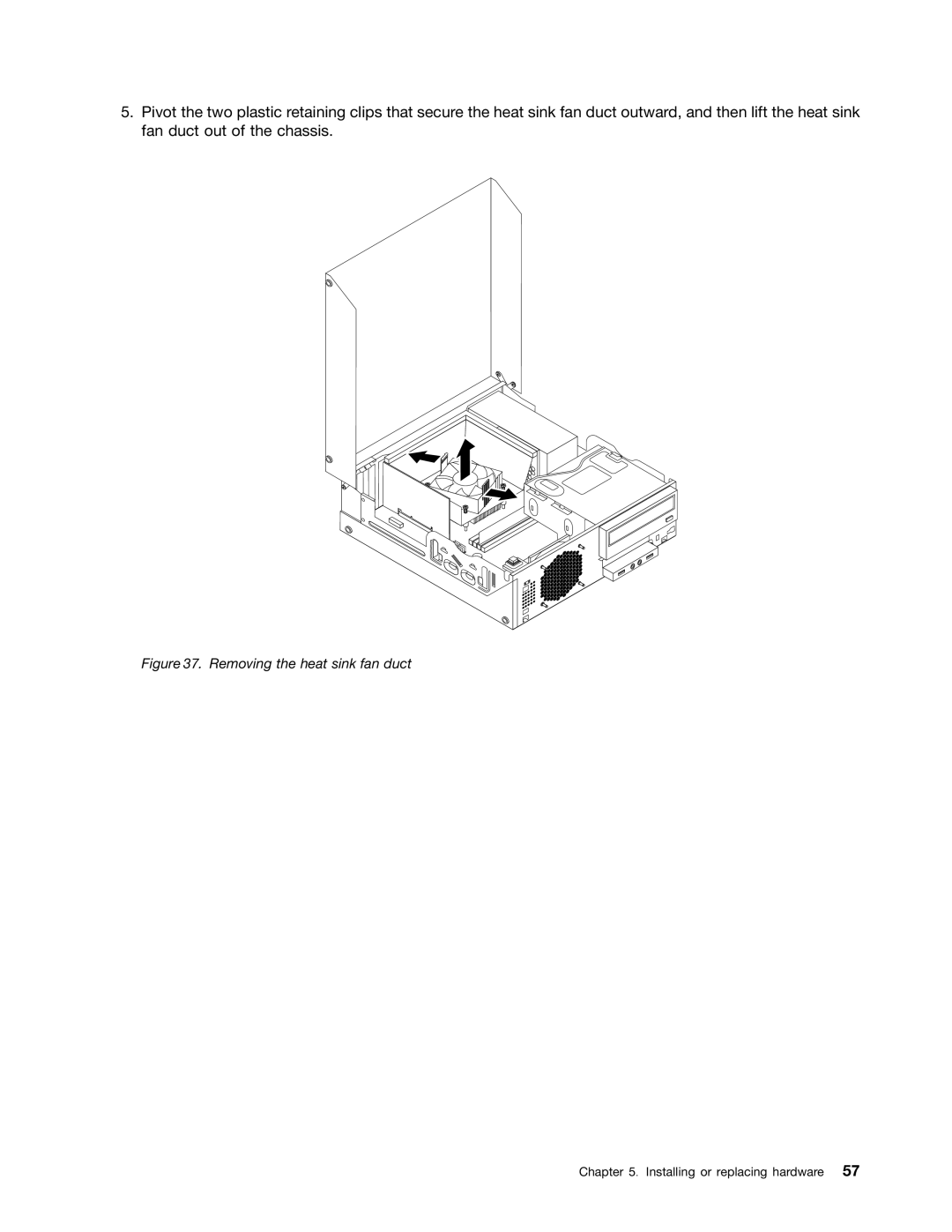 Lenovo 3693, 3695, 3688, 3690, 3691 manual Removing the heat sink fan duct 