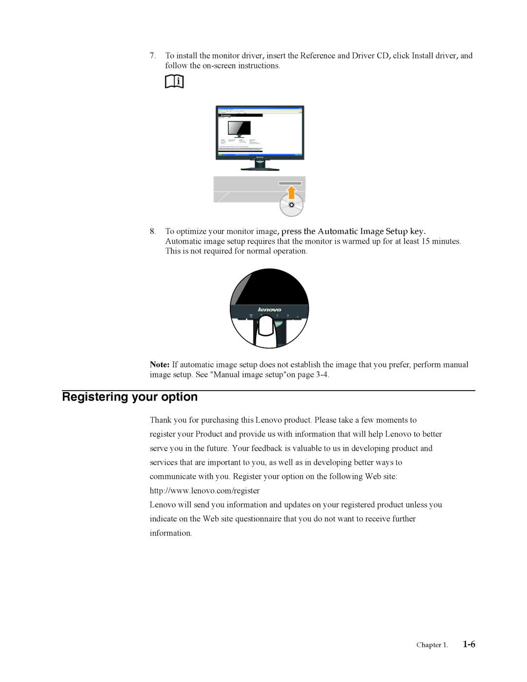 Lenovo 3794HB1 user manual Registering your option 