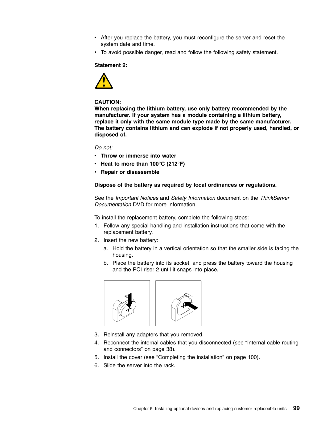 Lenovo 3797 manual Do not 