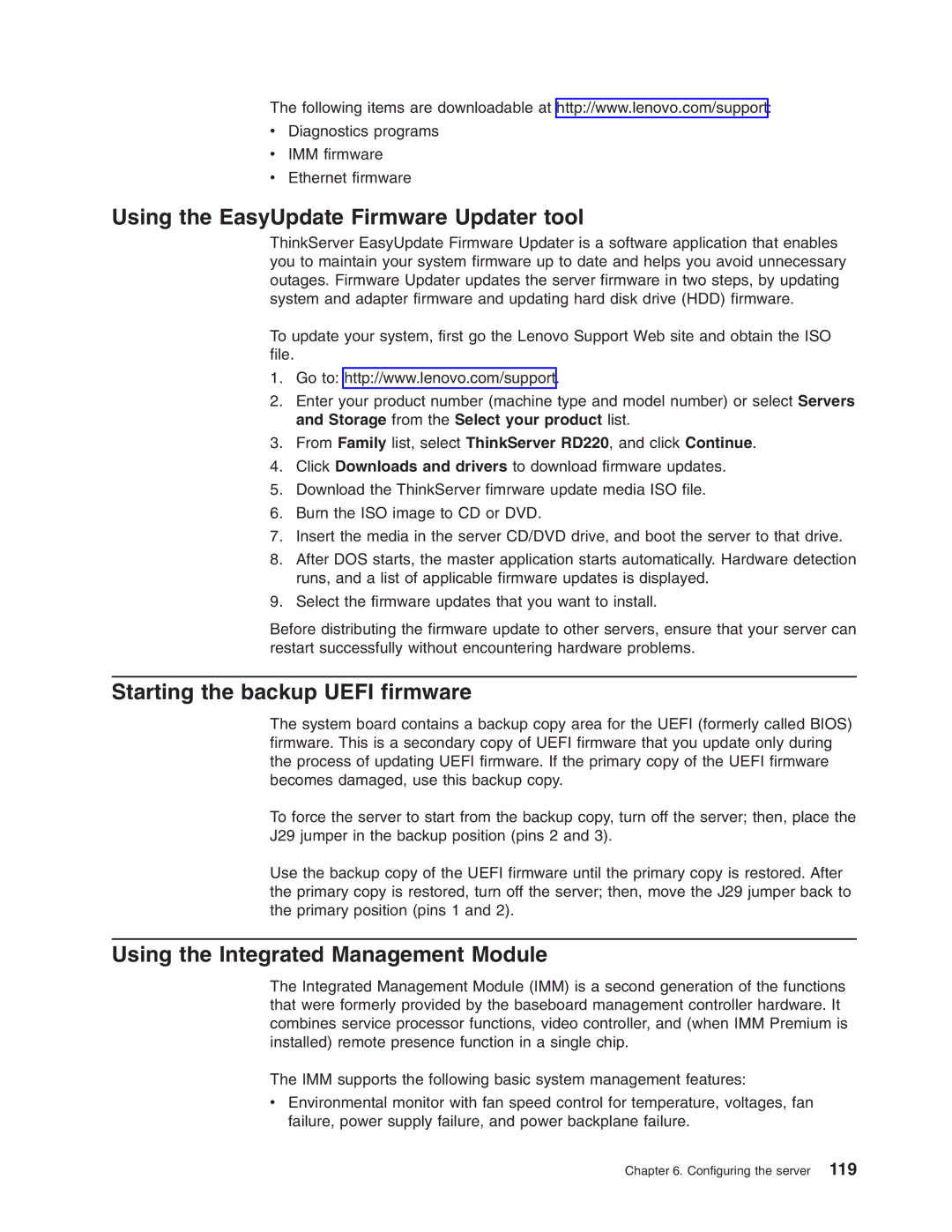 Lenovo 3797 manual Using the EasyUpdate Firmware Updater tool, Starting the backup Uefi firmware 