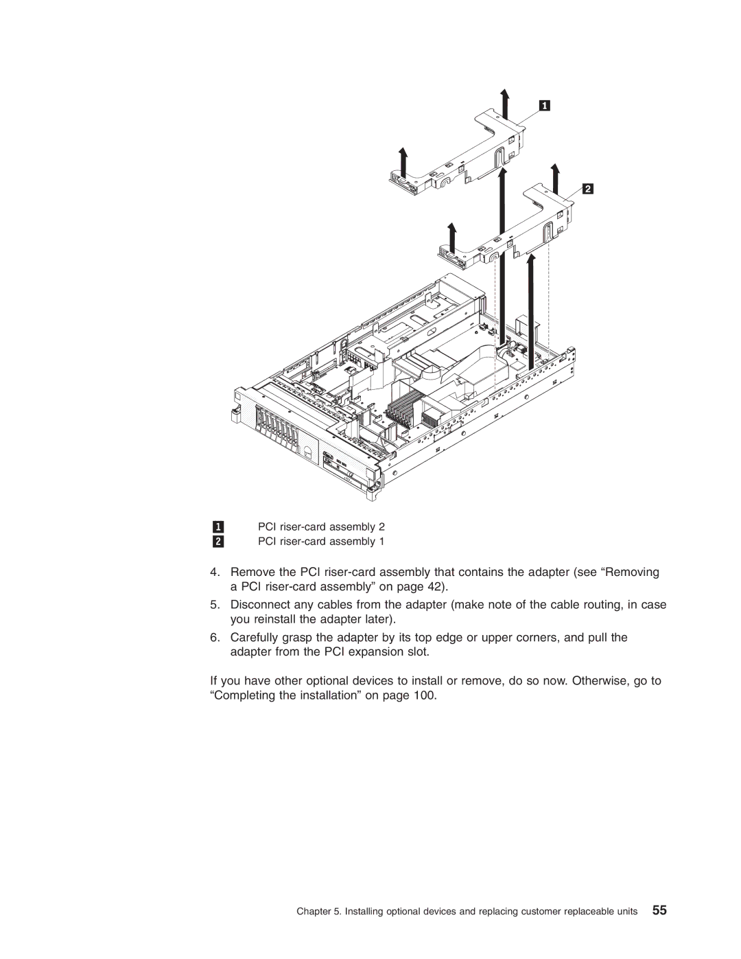 Lenovo 3797 manual 1 PCI riser-card assembly 2 PCI riser-card assembly 