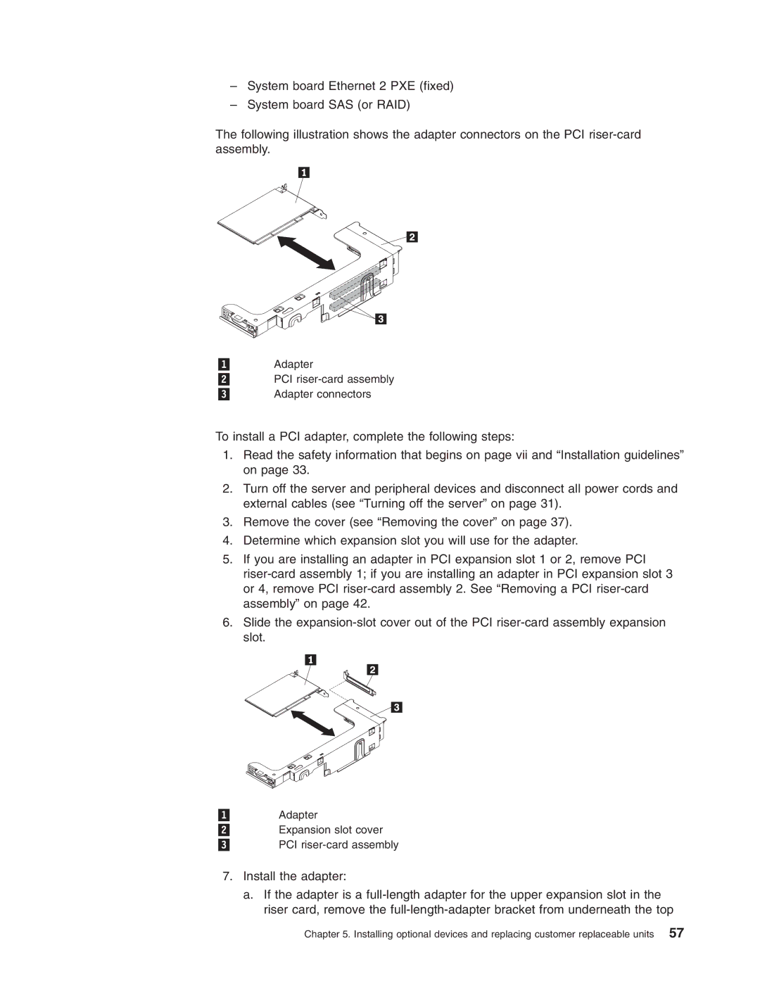 Lenovo 3797 manual Adapter 