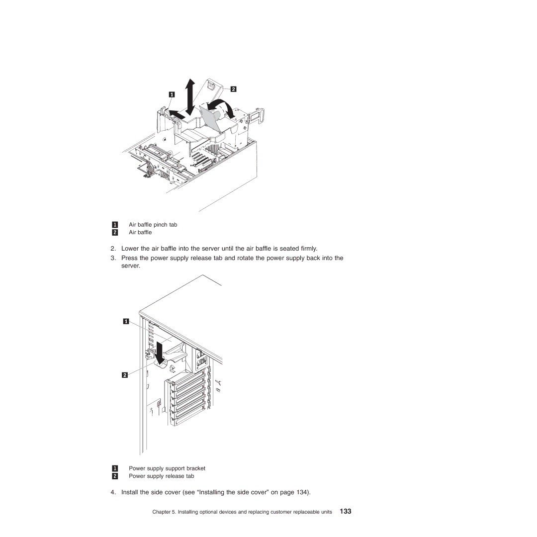 Lenovo 3817, 3836, 3809, 3826, 3724, 3824, 3808, 3815 manual Install the side cover see Installing the side cover on 