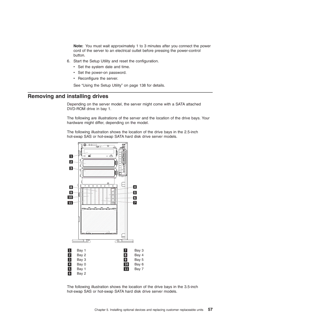 Lenovo 3724, 3836, 3809, 3826, 3824, 3808, 3815, 3817 manual Removing and installing drives 