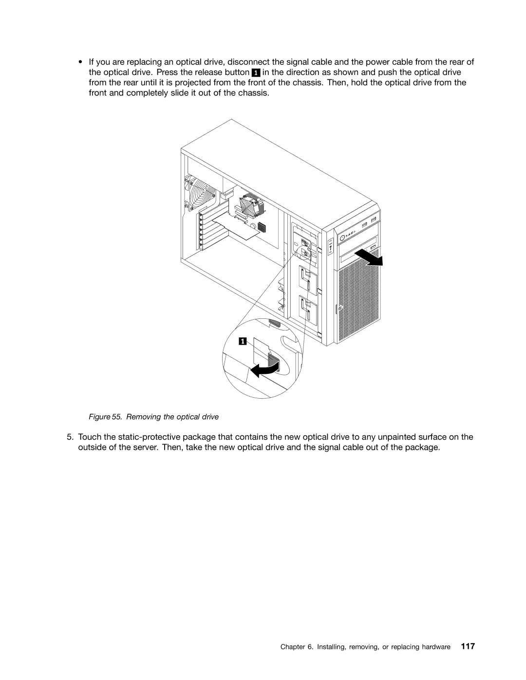 Lenovo 393, 387, 391, 389, 388, 441, 390, 392 manual Removing the optical drive 