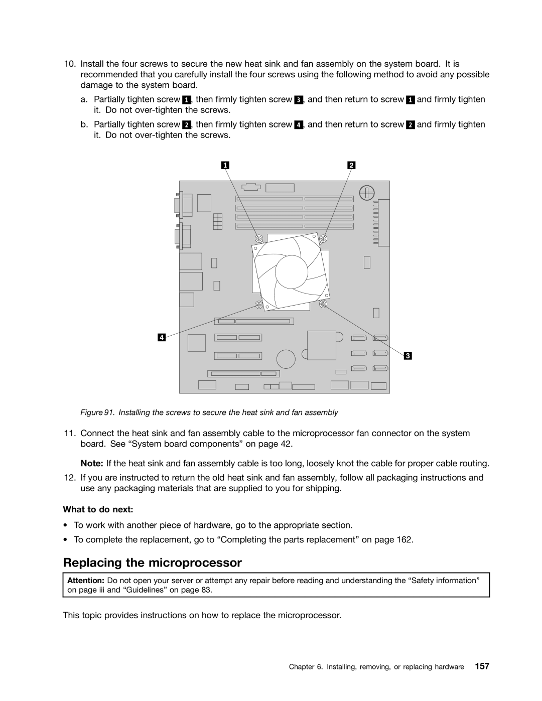 Lenovo 393, 387, 391, 389, 388, 441, 390, 392 manual Replacing the microprocessor, What to do next 