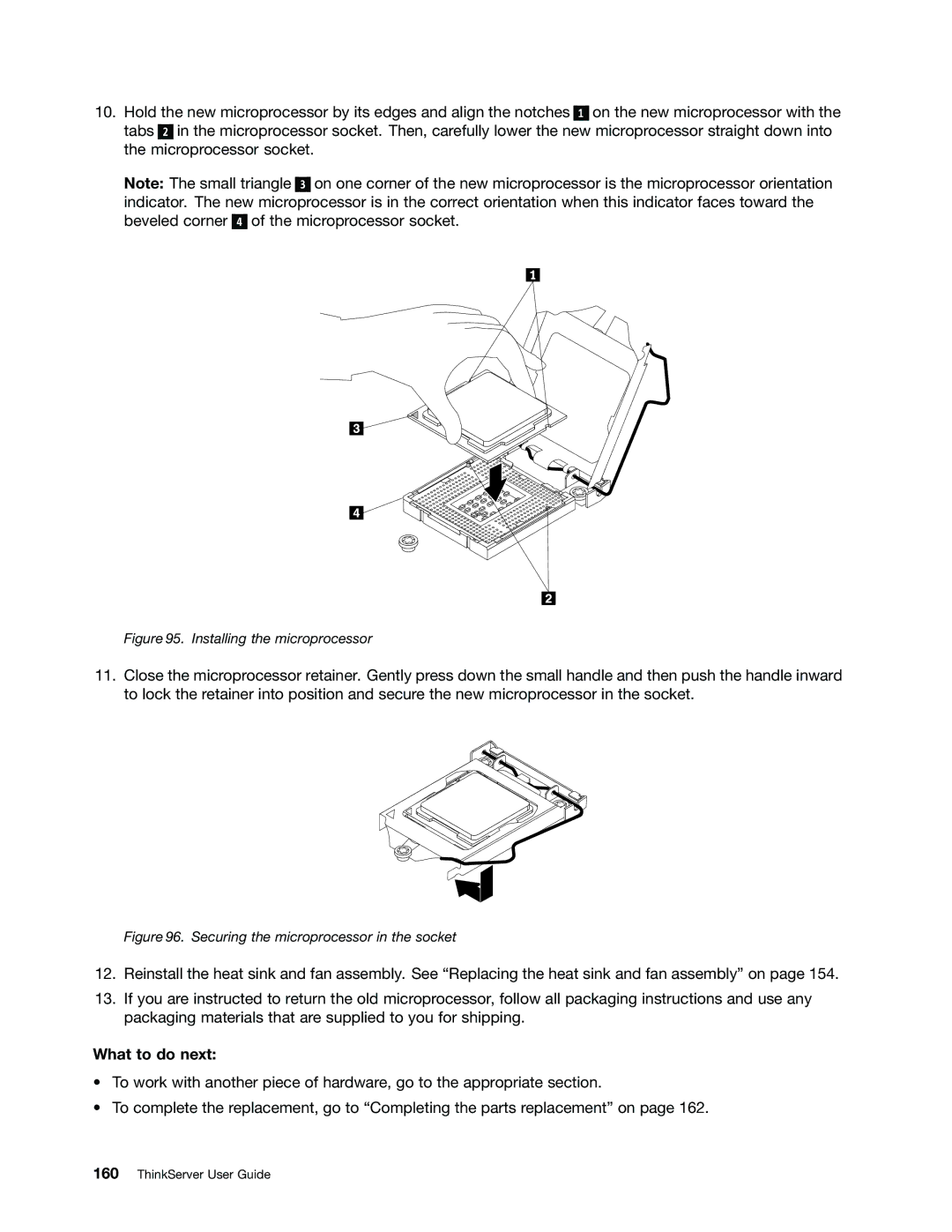 Lenovo 388, 387, 393, 391, 389, 441, 390, 392 manual Installing the microprocessor 