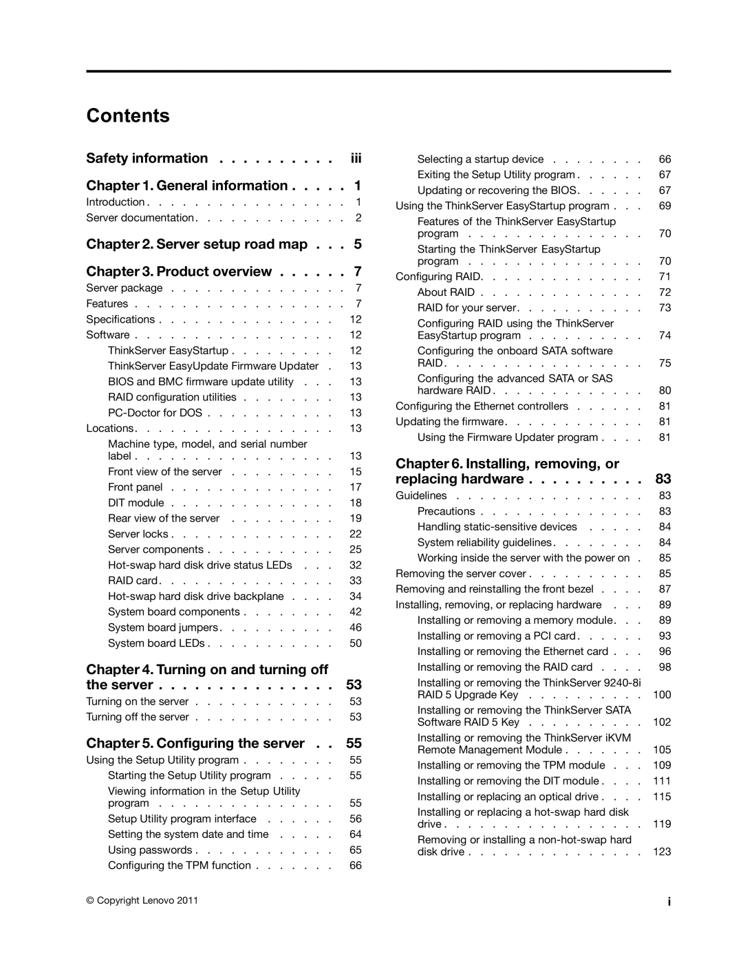 Lenovo 389, 387, 393, 391, 388, 441, 390, 392 manual Contents 