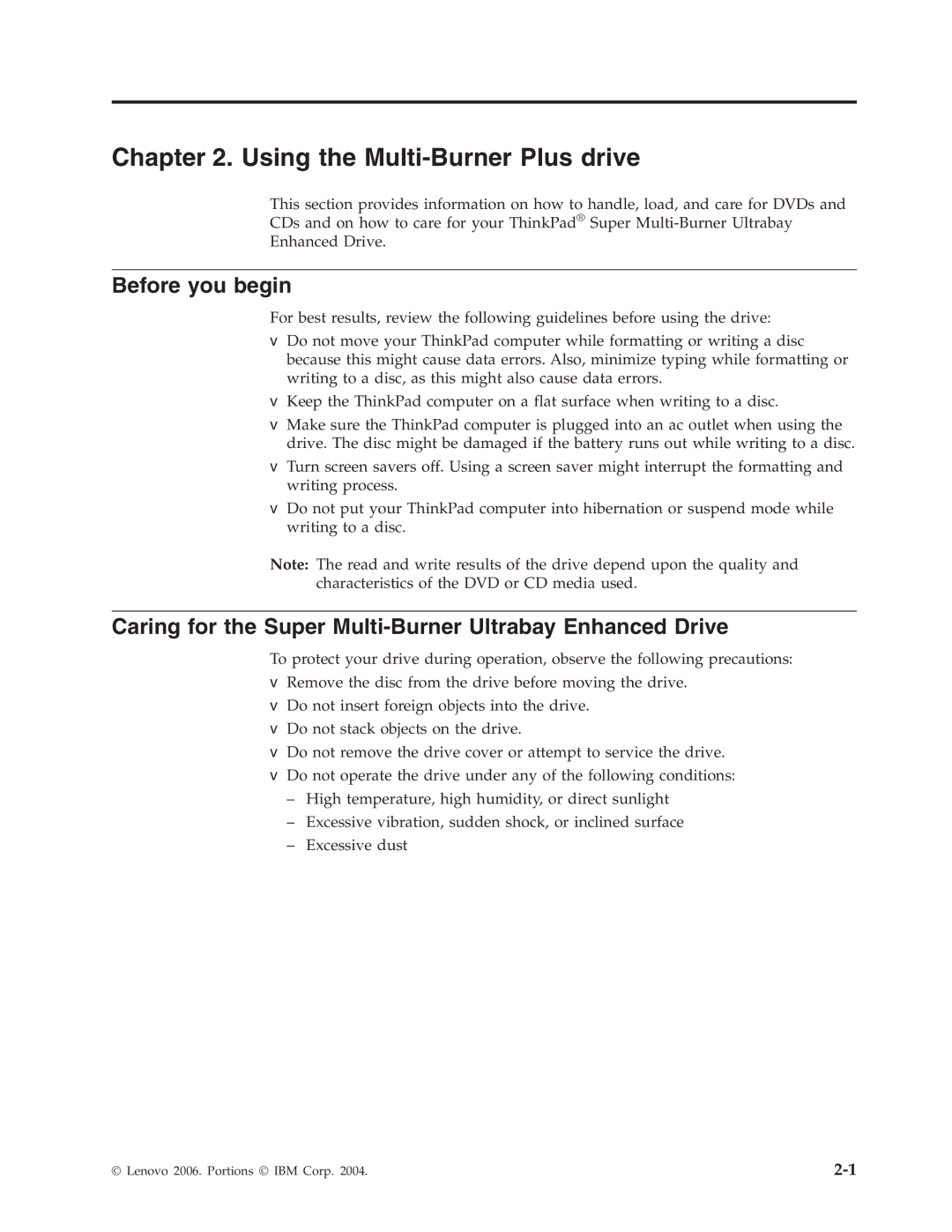 Lenovo 40Y8710 manual Using the Multi-Burner Plus drive, Before you begin 