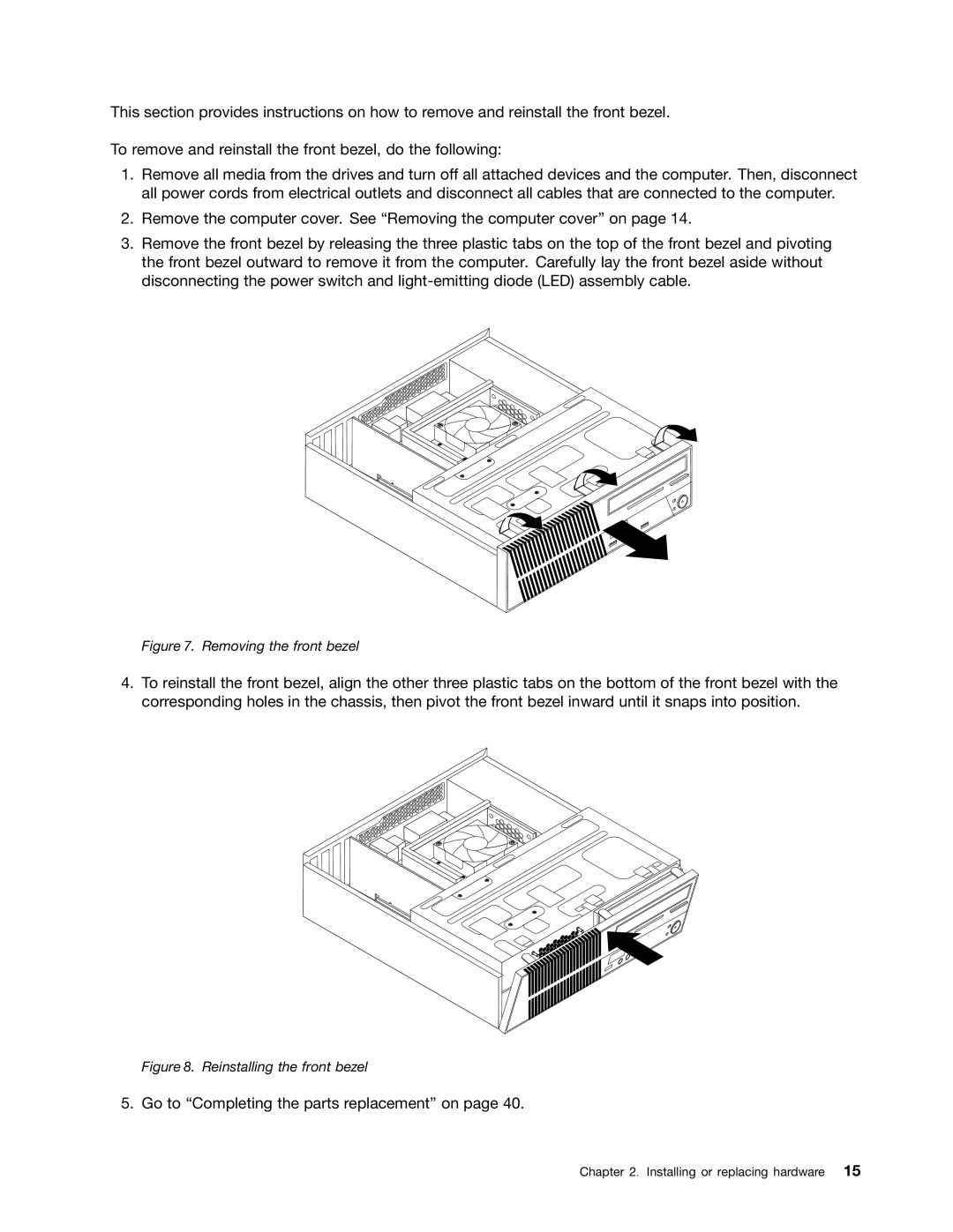 Lenovo 5046, 4163, 5042 manual Go to Completing the parts replacement on 