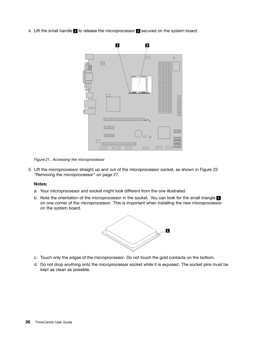 Lenovo 5042, 4163, 5046 manual Accessing the microprocessor 