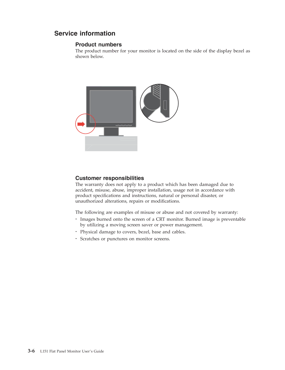 Lenovo 41A4142 manual 3ERVICE Information, 0RODUCT Numbers 