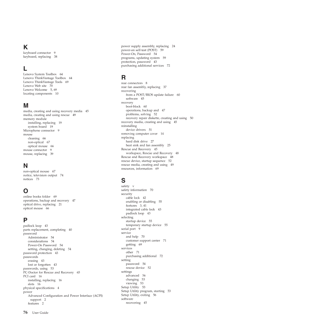 Lenovo 4221, 4220, 4222, 4215, 4219 manual 