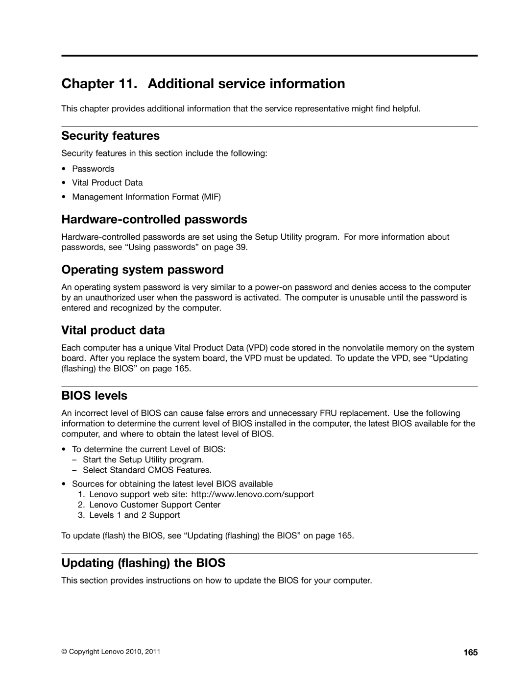 Lenovo 4222, 4220, 4215, 4219, 4221 manual Additional service information 