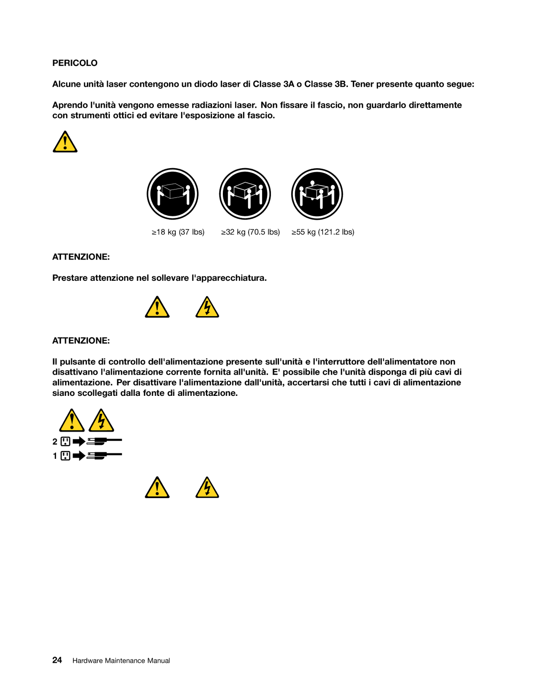 Lenovo 4220, 4222, 4215, 4219, 4221 manual Prestare attenzione nel sollevare lapparecchiatura 