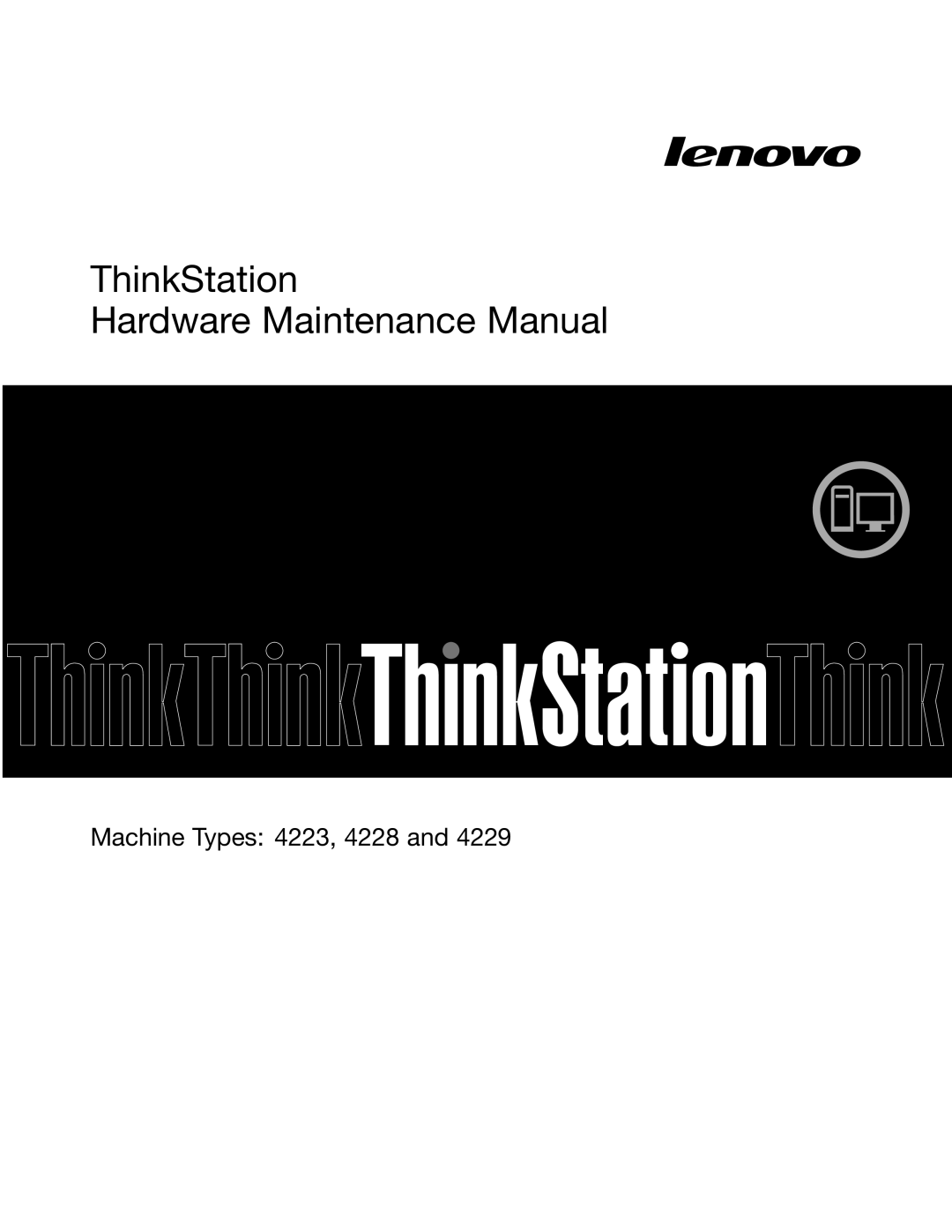 Lenovo 4228, 4223, 4229 manual ThinkStation User Guide 