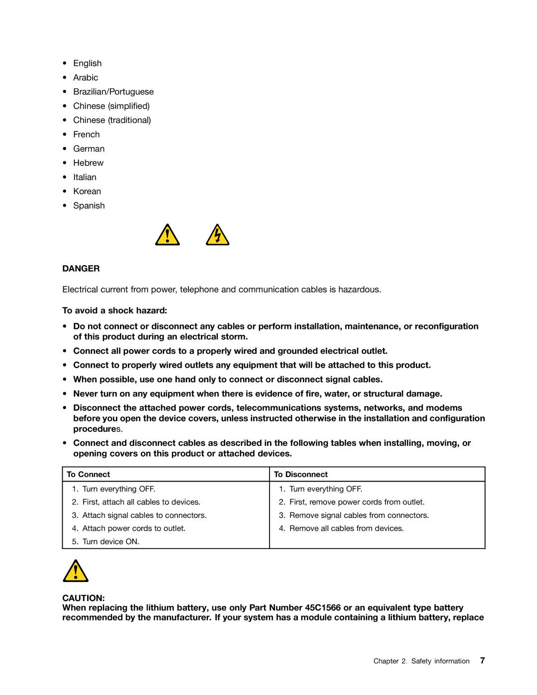 Lenovo 4228, 4223, 4229 manual To Connect To Disconnect 