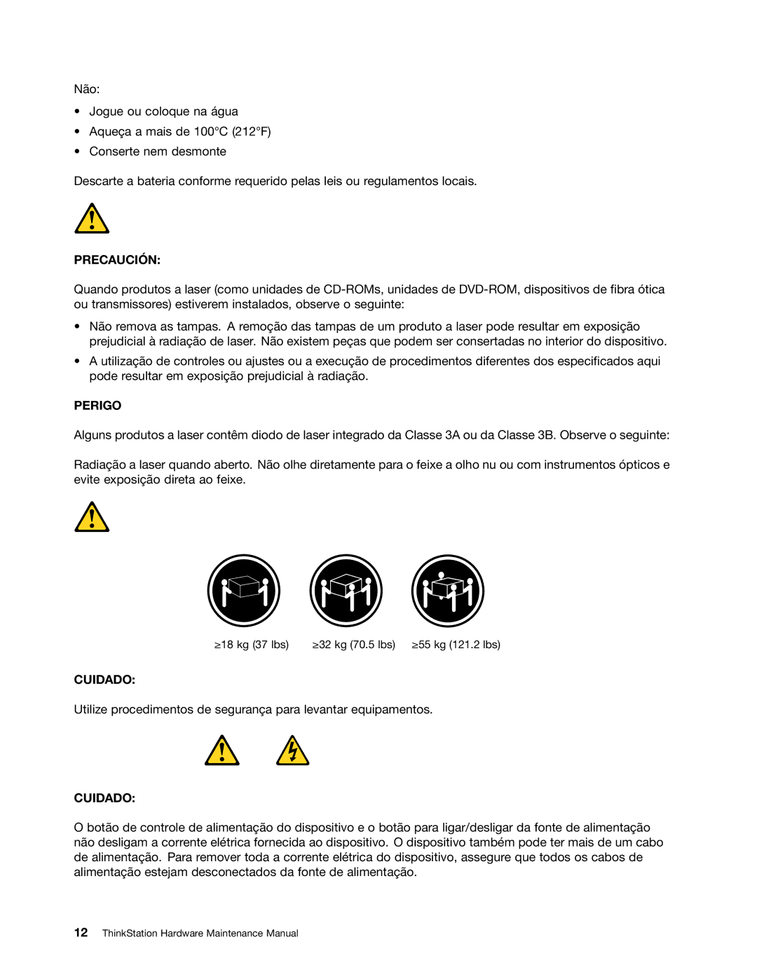 Lenovo 4223, 4228, 4229 manual Precaución 