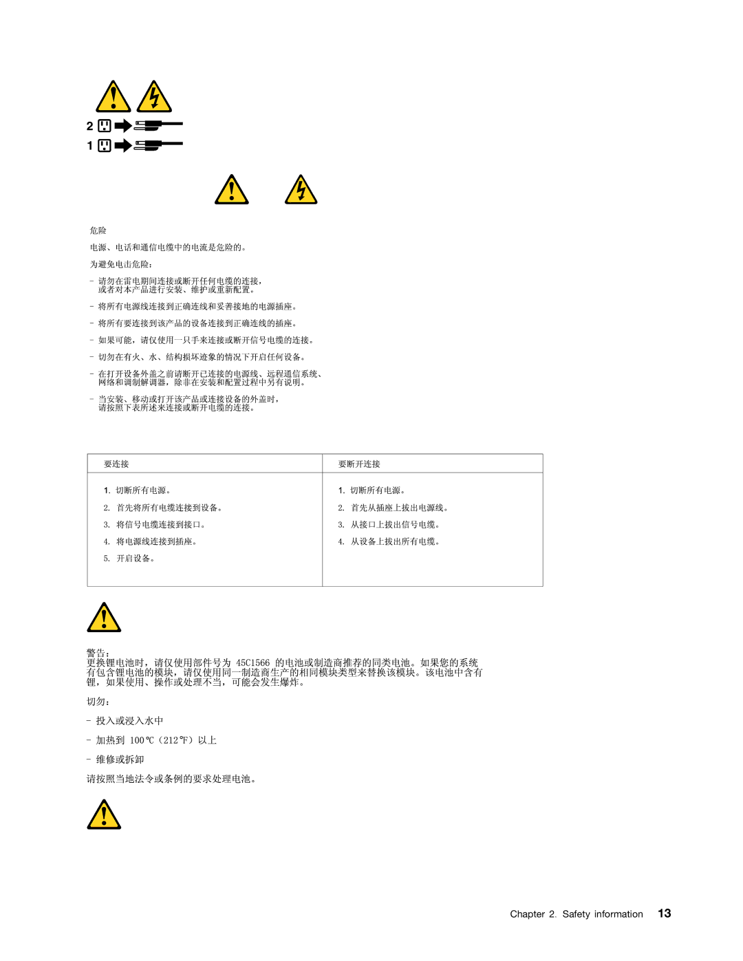 Lenovo 4228, 4223, 4229 manual Safety information 