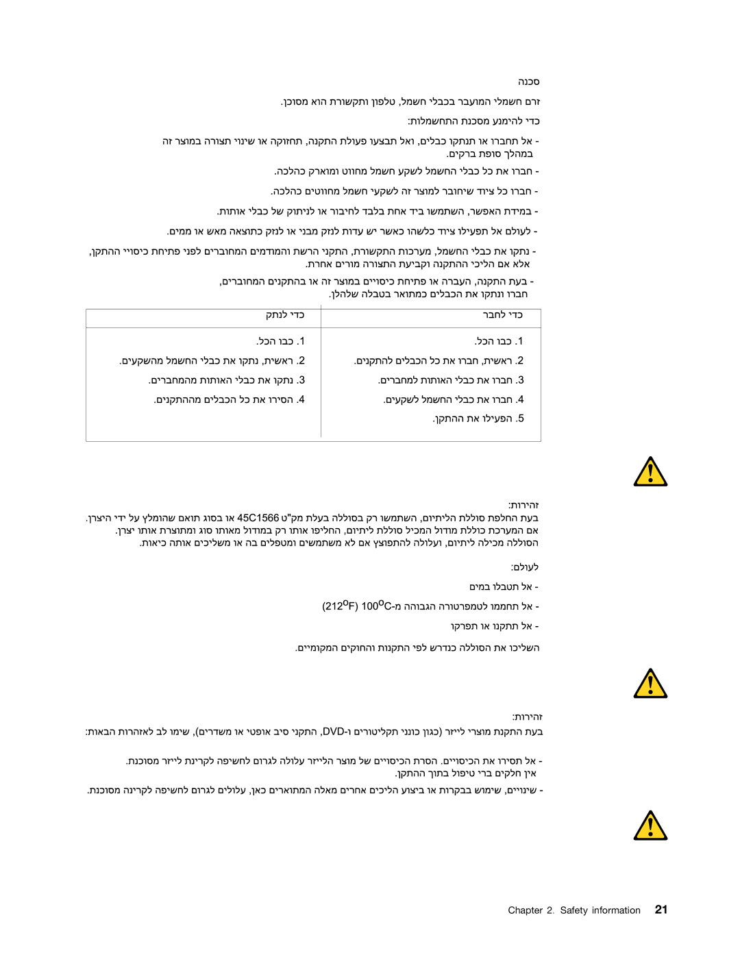 Lenovo 4223, 4228, 4229 manual Safety information 