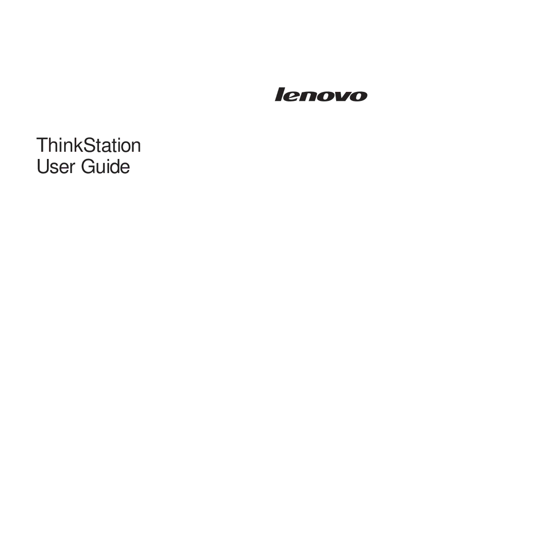 Lenovo 4265, 4271, 4272, 4269, 4264, 4266, 4263 manual ThinkStation User Guide 